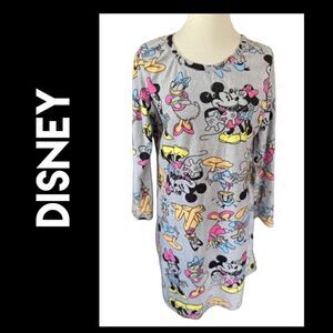 Disney Long Sleeve Gray Pajama Shirt Size Large